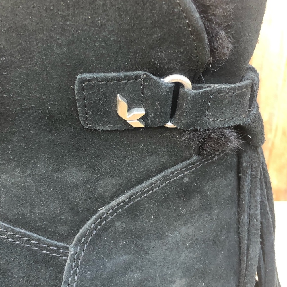 Koolaburra by UGG Jaelyn Mini Winter Casual Black Women’s Boots Size 9 Like New - Picture 7 of 12